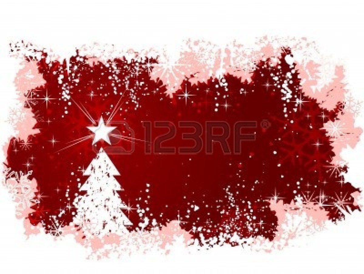 8110724-red-abstract-vector-background-with-snow-a-christmas-tree-with-star-and-grunge-elements-great-for-se